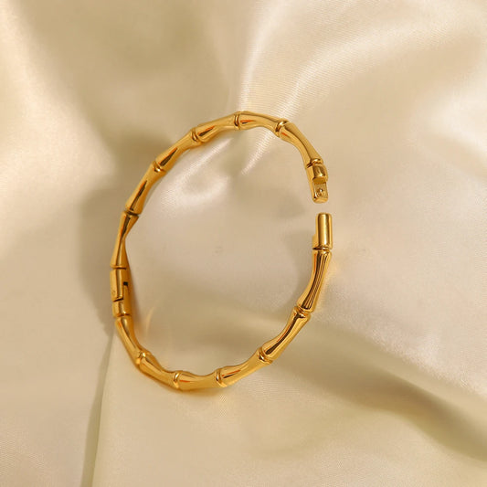Gold Bamboo Bracelet