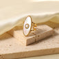 Oval Pearl Shell Ring