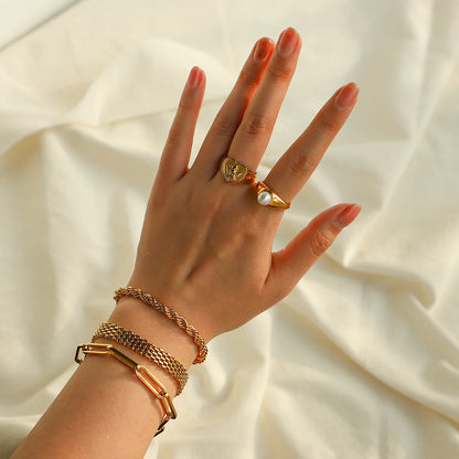 Heart Shape Angel Ring