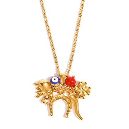 Protection & Luck Charm Necklace