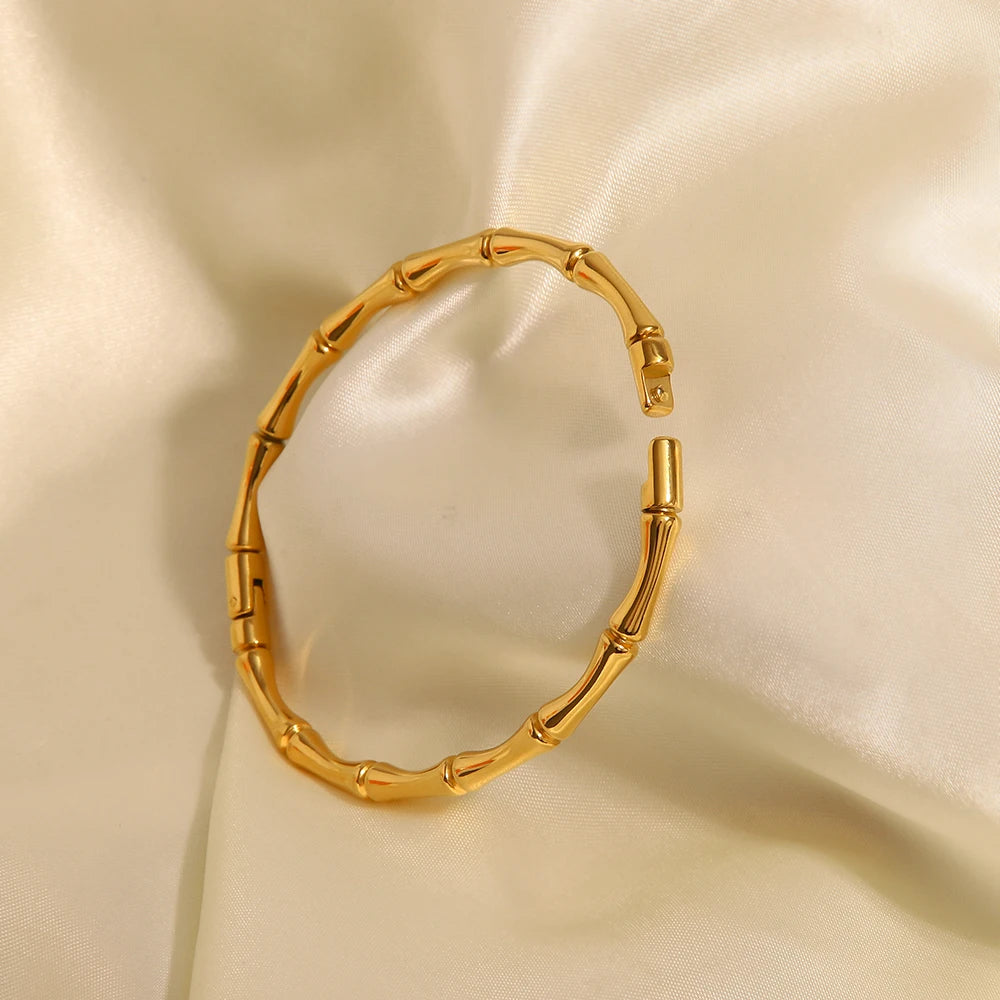 Gold Bamboo Bracelet