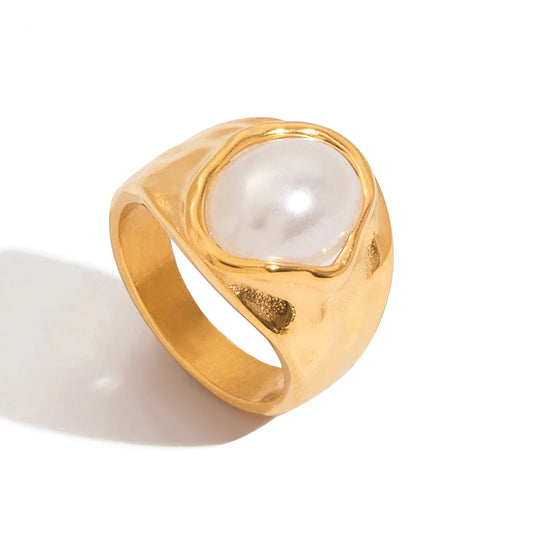 Glass Pearl Handmade Rings